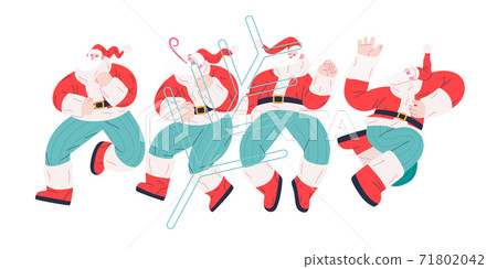 Dancing Santa - Christmas and New Year party 71802042