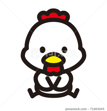 可愛的雞角色 71803045