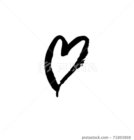 Grunge heart. Valentine day print. Vector illustration. Grunge heart. Valentine day print. Vector illustration. 71803808
