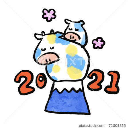 富士山和一頭牛 富士山和一頭牛 71803853