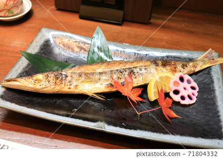 Delicious grilled fish, barracuda Delicious grilled fish, barracuda 71804332