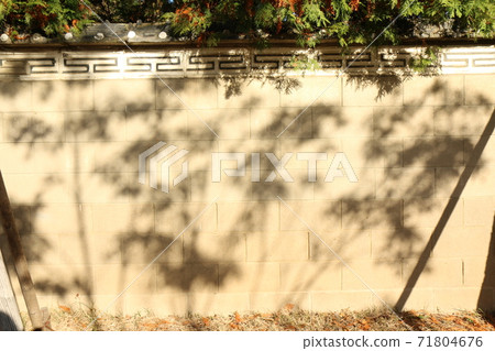 Korean traditional wall 71804676