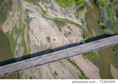 South Platte River aerial view South Platte River aerial view 71804904
