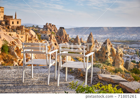 A beautiful view from Uchisar - Cappadocia in Turkey 71805261