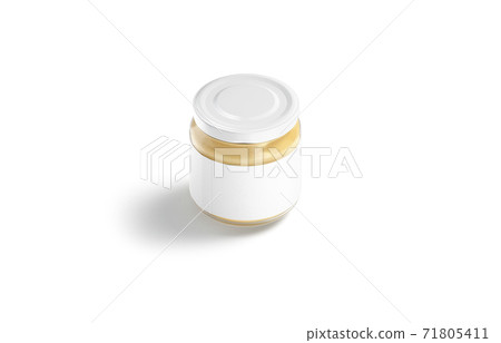 Download Blank Small Glass Jar With Label And Peanut Stock Illustration 71805411 Pixta