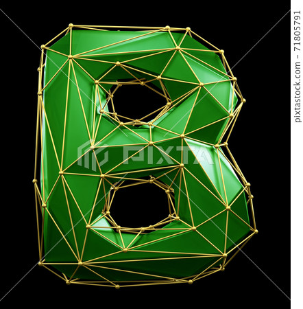 3d green letter B Stock Photo by ©kchungtw 129758556