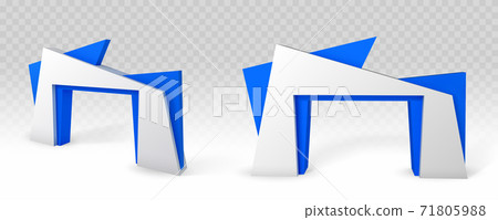 Vector mockup of gate entrance to exhibition stand 71805988