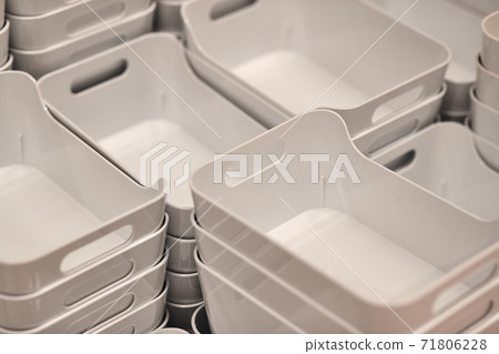 Simple plastic organizing bins 71806228