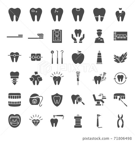 Dental Solid Web Icons Dental Solid Web Icons 71806498