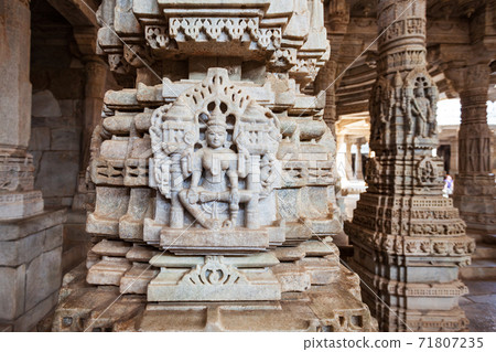 Ranakpur Jain temple in Rajasthan, India 71807235