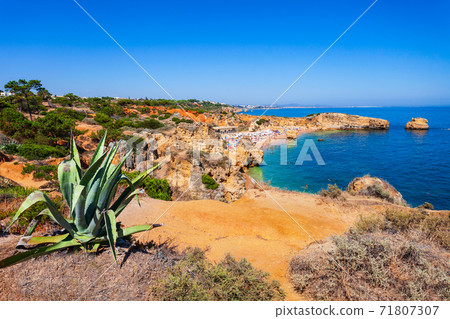 Sao Rafael beach in Albufeira, Algarve 71807307