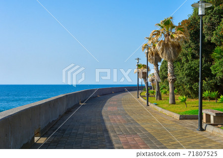 Embankment empry embankment Madeira island 71807525