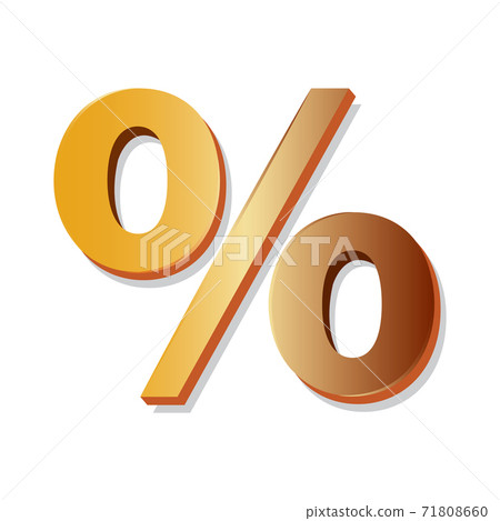 Isolated percent symbol 71808660
