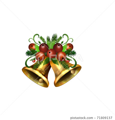 Christmas Holly brunches decoration vector Christmas Holly brunches decoration vector 71809137