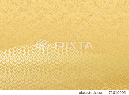 Qinghai wave pattern, Qinghai wave pattern, background material, gold 71810003