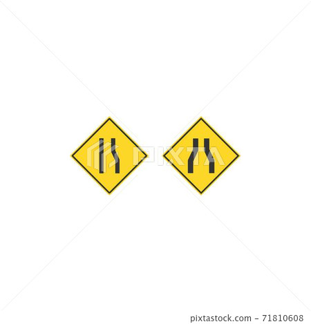 Traffic signal signs icon design 71810608