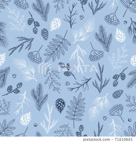 Seamless pattern with Christmas elements.... - Stock Illustration ...