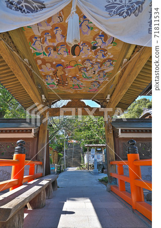 [Mt. Kumano, Myoken-in Temple, Yasaka Temple] (Shikoku Sacred Site No. 47 Fudasho) Joruri-cho, Matsuyama City, Ehime Prefecture 71811534