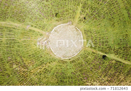 Aerial view of Sad hill cementery, a location of one of the scenes from the movie The Good, the Ugly 71812643