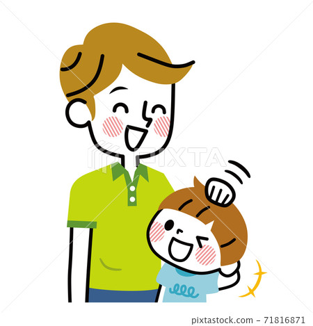 Dad complimenting the child Dad complimenting the child 71816871