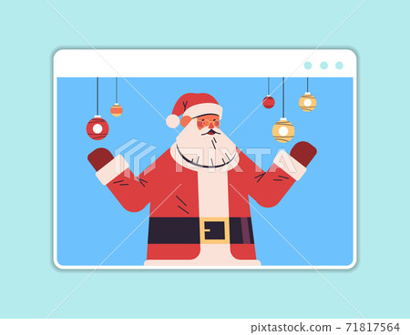 santa claus having fun happy new year and merry christmas holidays celebration concept santa claus having fun happy new year and merry christmas holidays celebration concept 71817564