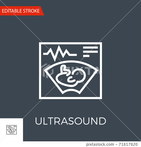 Ultrasound Vector Icon Ultrasound Vector Icon 71817820