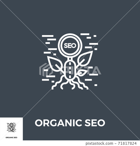Organic SEO Line Icon 71817824
