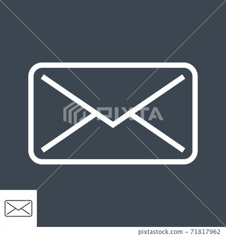 Mail Thin Line Vector Icon. 71817962