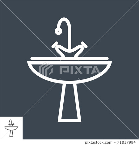 Sink line icon Sink line icon 71817994