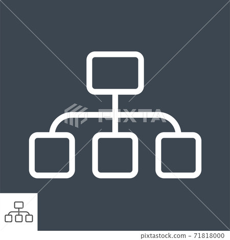 Organization Thin Line Vector Icon Organization Thin Line Vector Icon 71818000