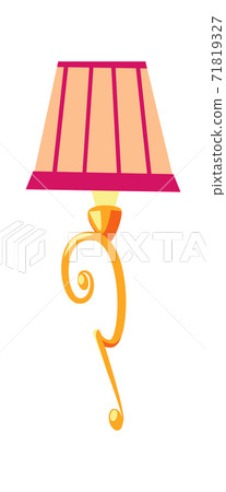 Floor retro lamp with textile lampshade cartoon Floor retro lamp with textile lampshade cartoon 71819327