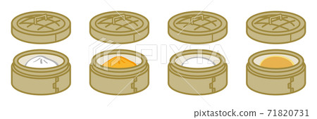 Set of Seiro with Chinese steamed bun 71820731