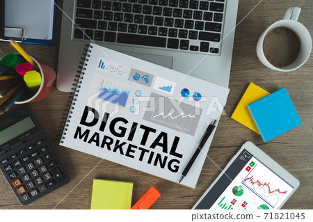 DIGITAL MARKETING new startup project MILLENNIALS Business team hands  71821045