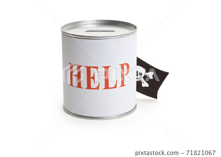 Donation Box and Pirate Flag 71821067