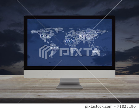 Happy new year 2021 global business start up concept, Elements of this image furnished by NASA Happy new year 2021 global business start up concept, Elements of this image furnished by NASA 71823190