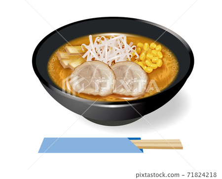 Illustration of miso ramen Illustration of miso ramen 71824218