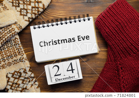 Christmas Eve day of winter month calendar december. Christmas Eve day of winter month calendar december. 71824801