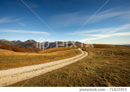 Mountain Range of the Monte Carega from the Lessinia Plateau - Veneto Italy 71825955