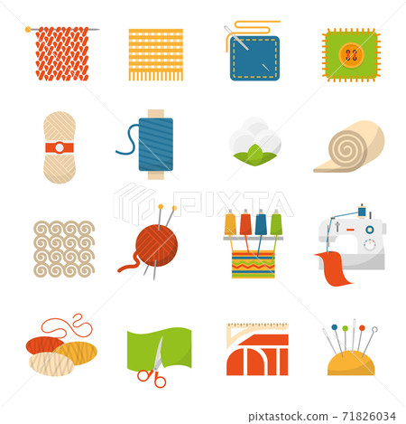 Textile Industry Icons Textile Industry Icons 71826034