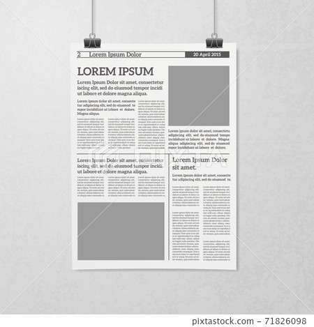 Hanging Newspaper Concept 71826098