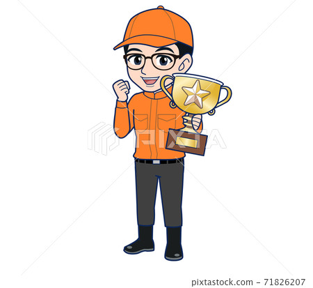 trophy, trophies, blue collar worker 71826207