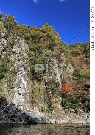 Autumn of the Tenken "Kagatake". (Tomisato Valley of the Dozan River, a tributary of the Yoshino River) 71827733