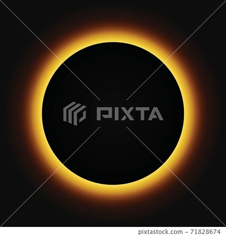 Sun eclipse vector illustration. Sun total eclipse Sun eclipse vector illustration. Sun total eclipse 71828674