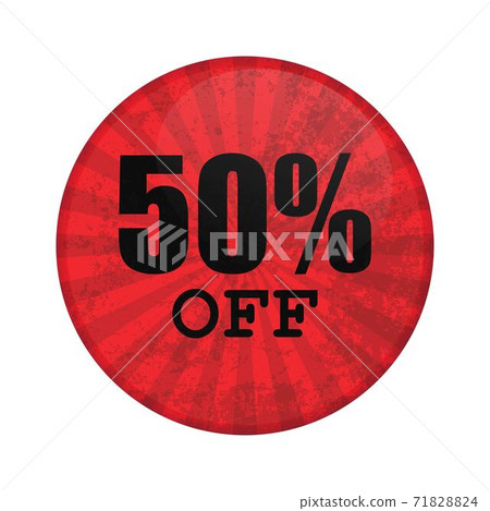 Sale button pin vector illustration isolated on white background 71828824