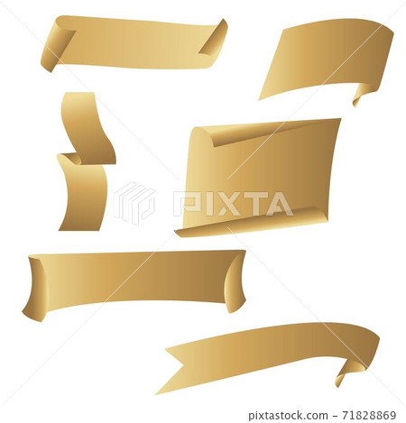 Ribbon banner and sticker set isolated Ribbon banner and sticker set isolated 71828869