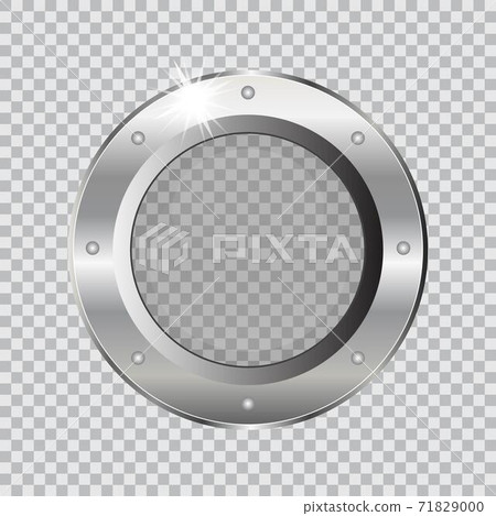 Metal ship porthole vector illustration isolated on transparent background 71829000