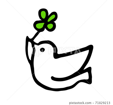 Clover and birds. 71829213