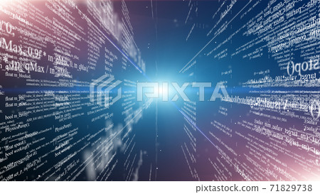 Abstract digital program code in blocks on a...-插圖素材 [71829738] - PIXTA圖庫