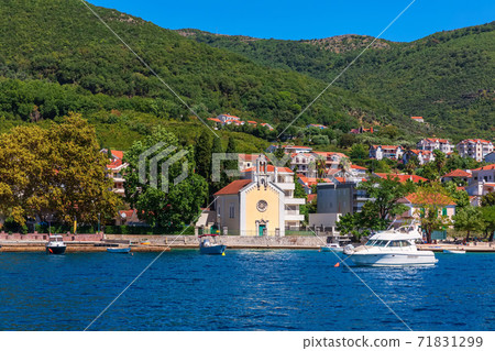 A little Church on the Adriatiac sea coast near Kotor, Montenegro 71831299