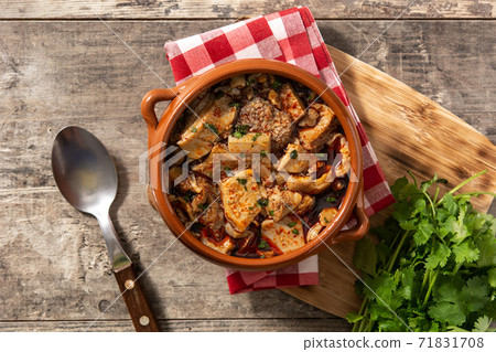 Traditional mondongo or el menudo soup 71831708